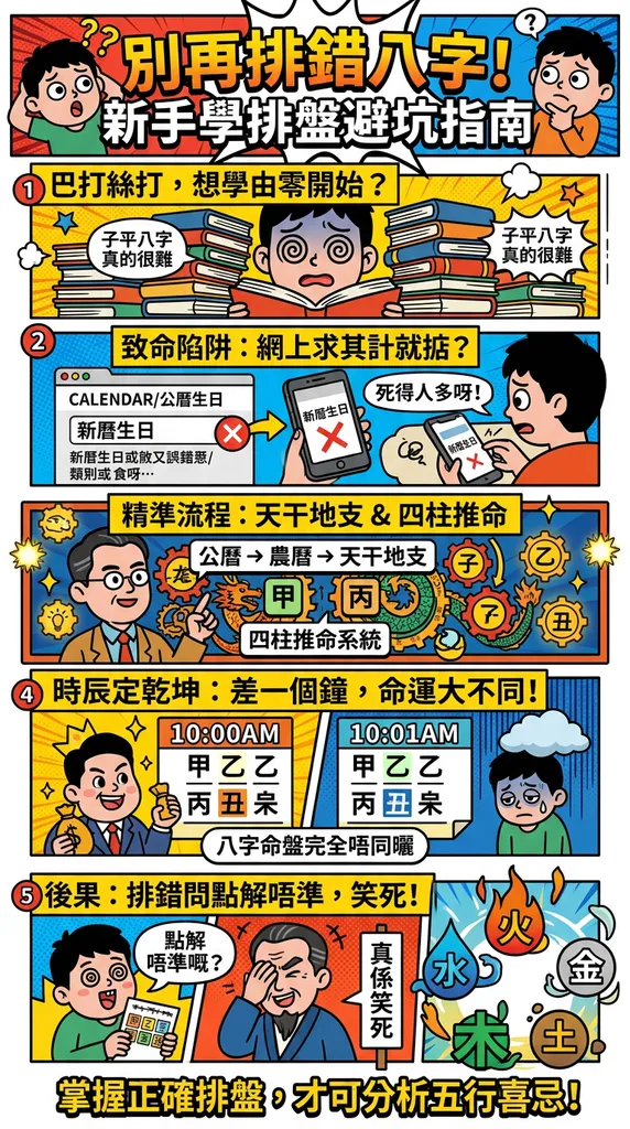 掌握子平八字：從排盤到分析五行喜忌的入門攻略
