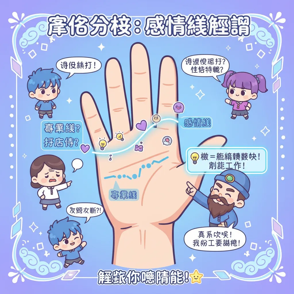透過掌相分析解構事業線與性格特徵
