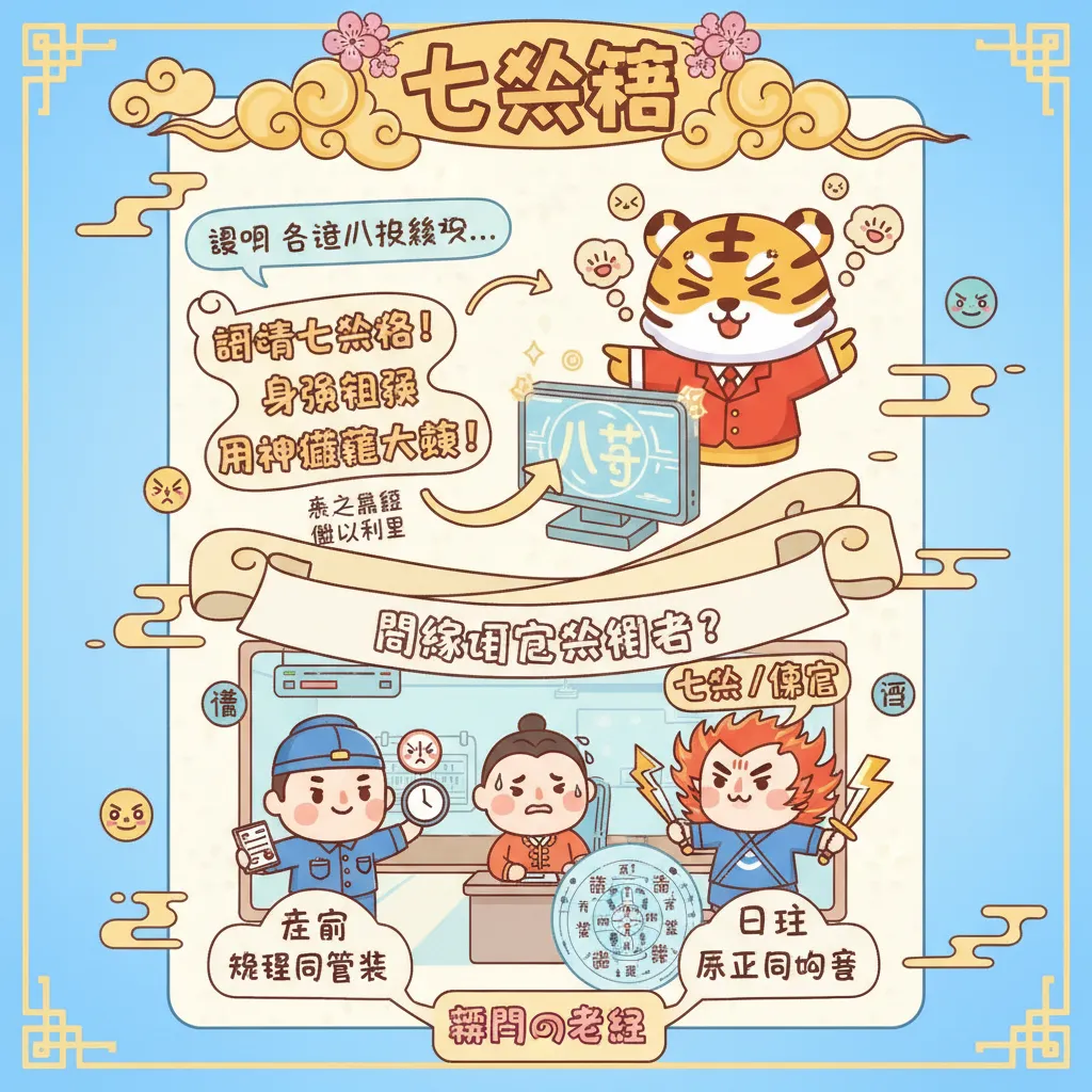 七殺格命盤分析：點樣睇清官殺混雜同埋身強身弱？