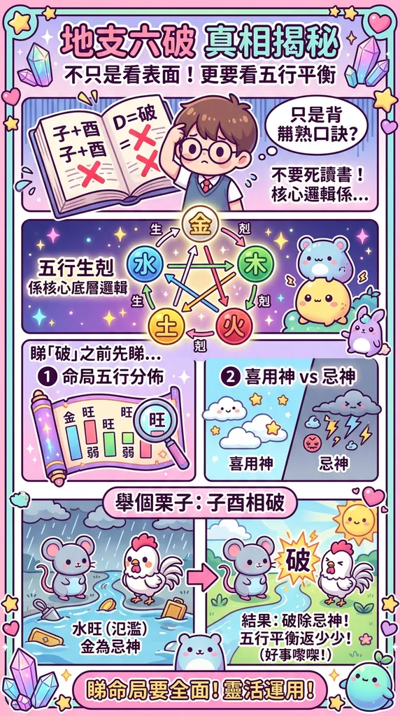 從五行生剋拆解地支六破對命局影響