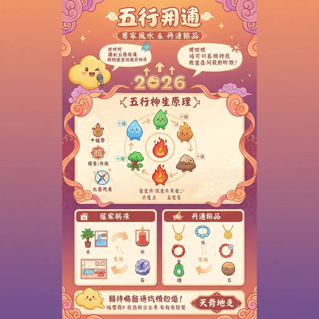 運用五行相生原理：居家風水與開運飾品佈局