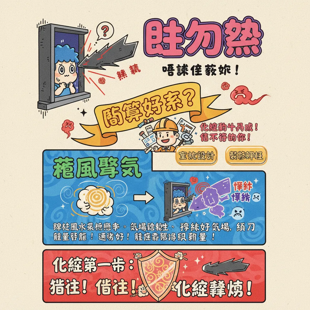 利用室內設計化解壁刀煞，優化空間氣場實現藏風聚氣