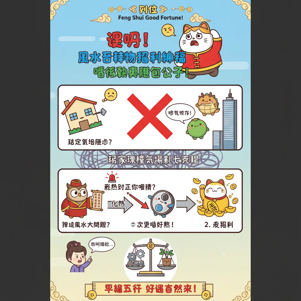 擺放風水吉祥物招財納福，提升屋企五行平衡