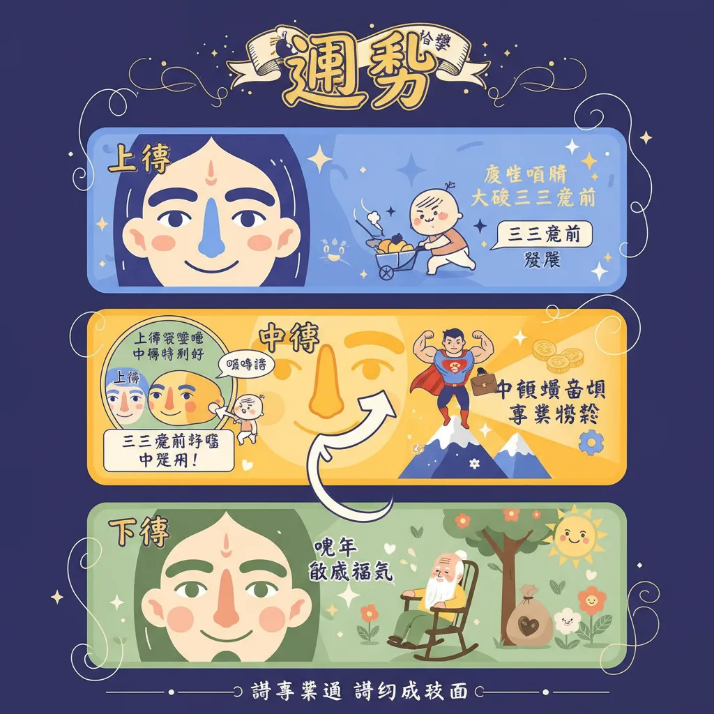 從面相學看事業運：三停與命格對個人發展嘅影響