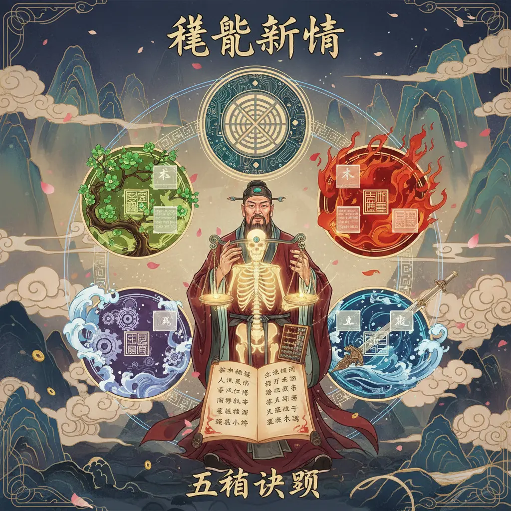 五行查詢 - 稱骨算命